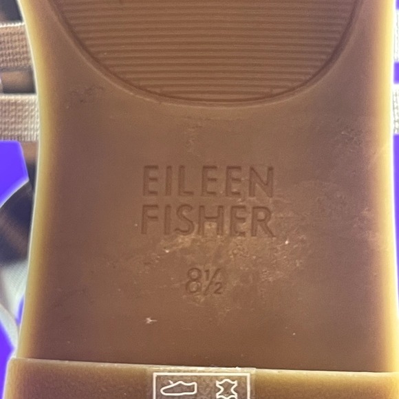 EILEEN FISHER Rato Strappy Khaki Leather Sandals Women's Shoe Size 8.5 -NEW - Picture 9 of 9